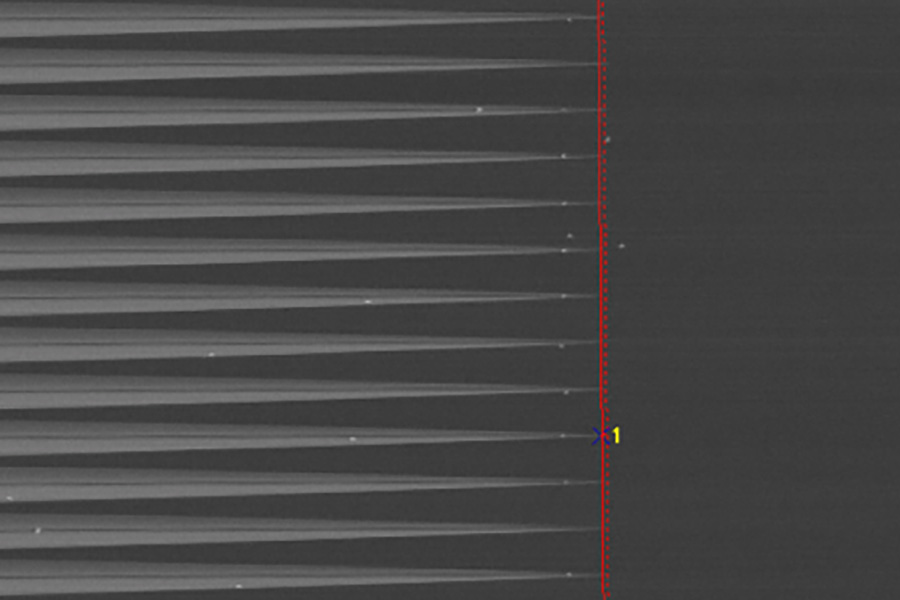 Optical Sheet Die Sample (minute V grooving)