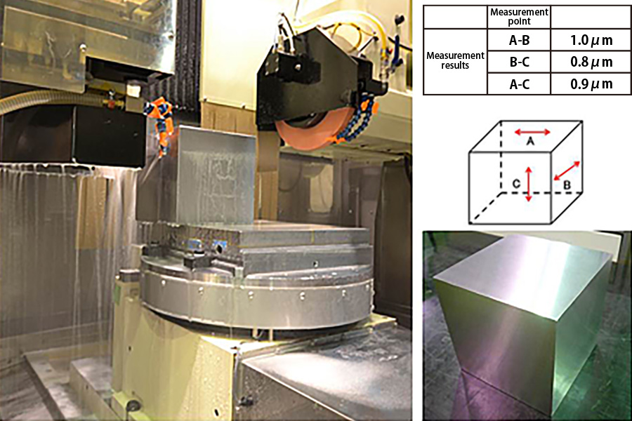 Example of Workpiece Processed by Right Angle Grinding RAG-400