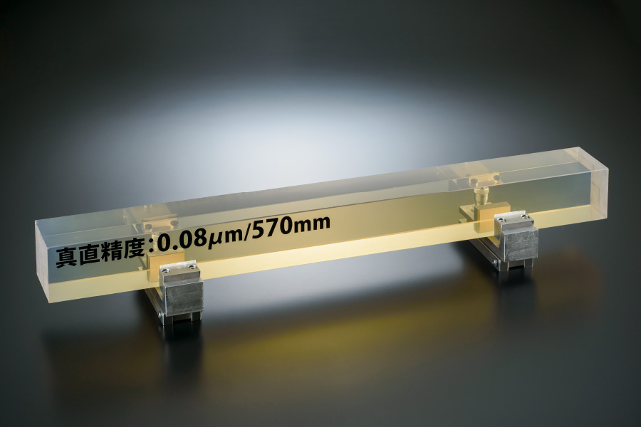 Ultra-Precision Straightness Grinding of Glass Gauges (Use the optional SMART SURF UP)