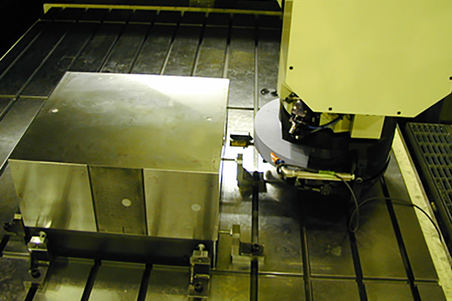 Right Angle Machining of Mass Blocks